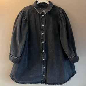 ASOS Black Denim Jacket — Size 14 Curve (Made in Turkey)